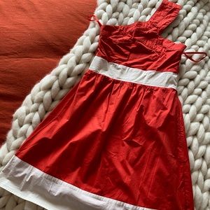 Emmelee One shoulder coral dress